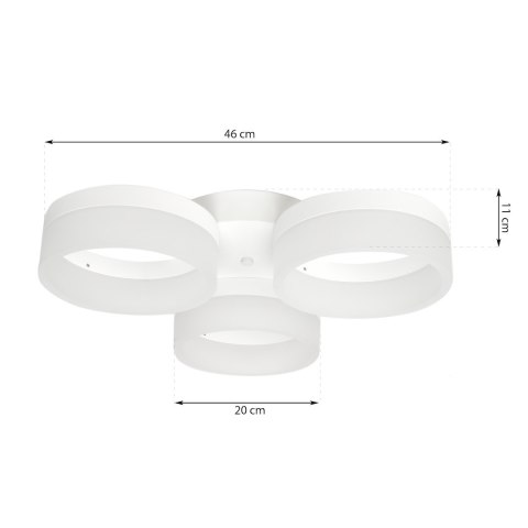 LAMPA SUFITOWA RING 36W LED