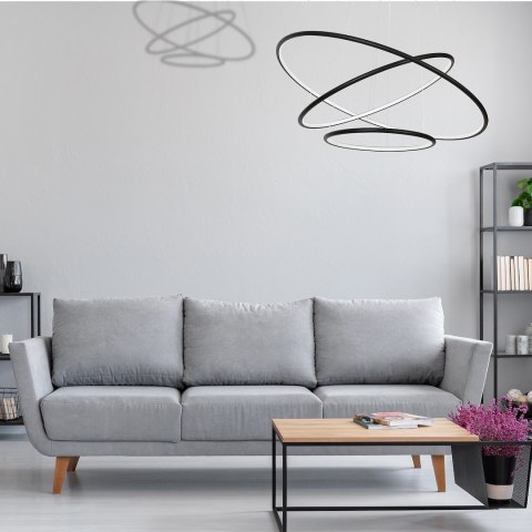 LAMPA WISZĄCA ORION BLACK 99W LED