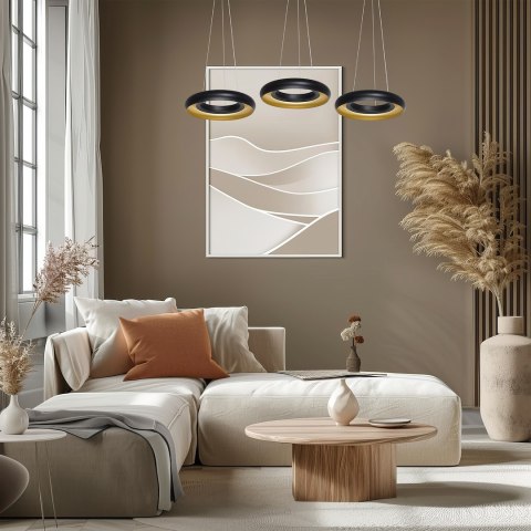 LAMPA WISZĄCA RONDO NERO 36W LED LAMPA WISZĄCA RONDO NERO 36W LED