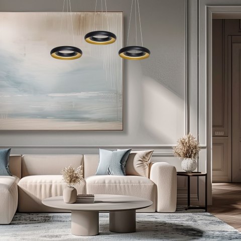 LAMPA WISZĄCA RONDO NERO 36W LED LAMPA WISZĄCA RONDO NERO 36W LED