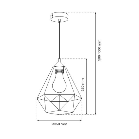 Lampa wisząca BASKET GRAY 1xE27 Lampa wisząca BASKET GRAY 1xE27