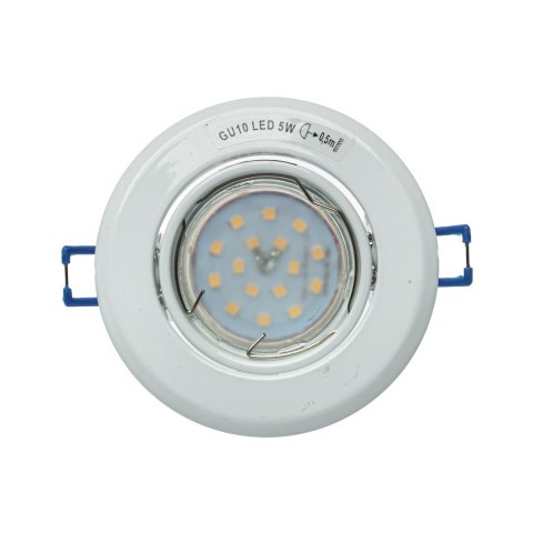 Oczko Okrągłe GU10 1X5W Led Biały