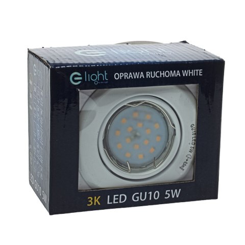 Oczko Okrągłe GU10 1X5W Led Biały