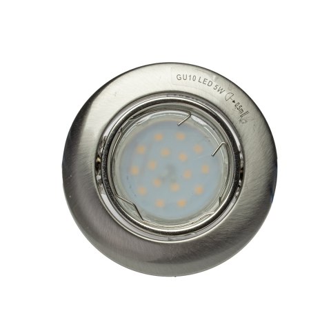 OCZKO OKRĄGŁE GU10 1X5W LED SATYNA