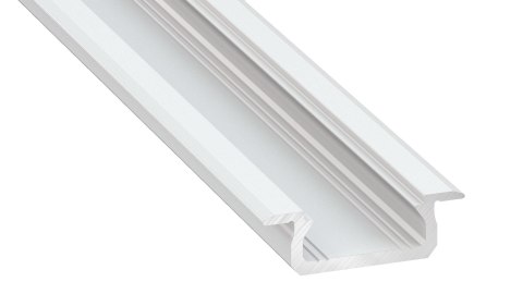 PROFIL ALUMINIOWY BIAŁY TYP Z 1m + KLOSZ MLECZNY PROFIL ALUMINIOWY BIAŁY TYP Z 1m + KLOSZ MLECZNY