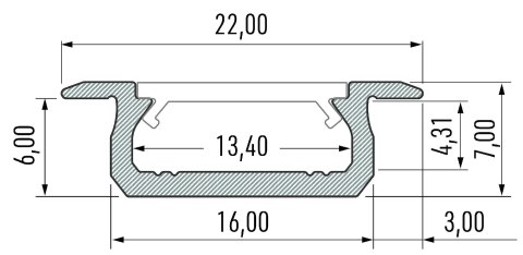 PROFIL ALUMINIOWY BIAŁY TYP Z 1m + KLOSZ MLECZNY PROFIL ALUMINIOWY BIAŁY TYP Z 1m + KLOSZ MLECZNY