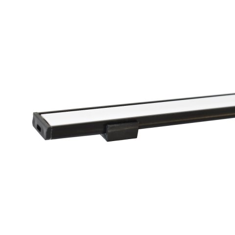 PROFIL ALUMINIOWY CZARNY TYP D 1m + KLOSZ MLECZNY PROFIL ALUMINIOWY CZARNY TYP D 1m + KLOSZ MLECZNY