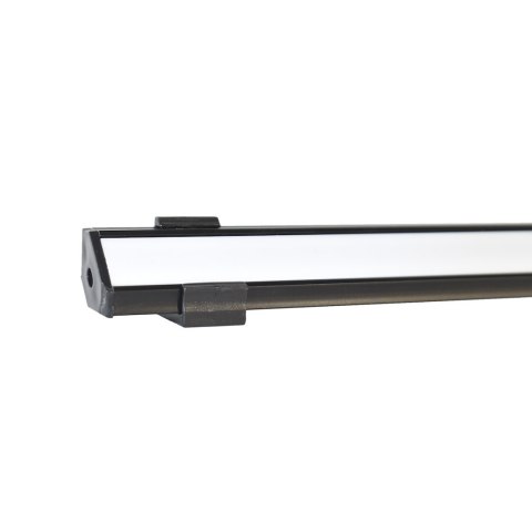PROFIL ALUMINIOWY NAROŻNY CZARNY TYP C 1m + KLOSZ MLECZNY PROFIL ALUMINIOWY NAROŻNY CZARNY TYP C 1m + KLOSZ MLECZNY