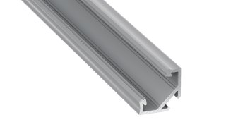PROFIL ALUMINIOWY NAROŻNY SREBRNY TYP C 1m + KLOSZ MLECZNY