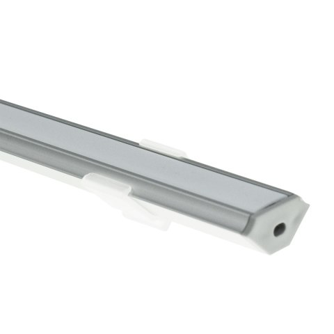PROFIL ALUMINIOWY NAROŻNY SREBRNY TYP C 1m + KLOSZ MLECZNY PROFIL ALUMINIOWY NAROŻNY SREBRNY TYP C 1m + KLOSZ MLECZNY