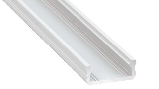 PROFIL ALUMINOWY BIAŁY TYP D 1m + KLOSZ MLECZNY (D BIAŁY-1M)