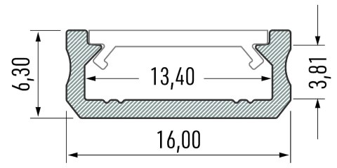 PROFIL ALUMINOWY BIAŁY TYP D 1m + KLOSZ MLECZNY (D BIAŁY-1M) PROFIL ALUMINOWY BIAŁY TYP D 1m + KLOSZ MLECZNY (D BIAŁY-1M)