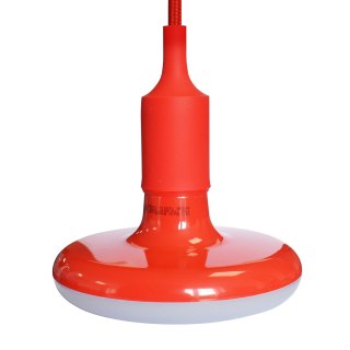 ŻARÓWKA UFO 15W LED CZERWONA+ KABEL W OPLOCIE