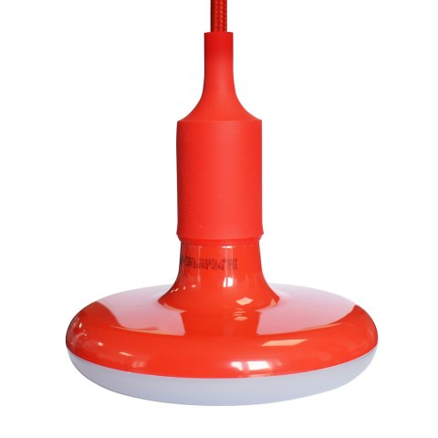 ŻARÓWKA UFO 15W LED CZERWONA+ KABEL W OPLOCIE