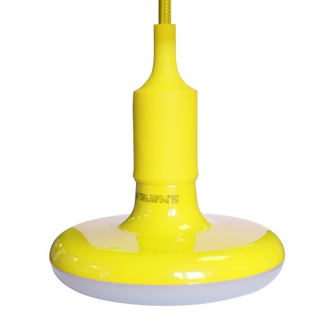 ŻARÓWKA UFO 15W LED ZÓŁTA + KABEL W OPLOCIE