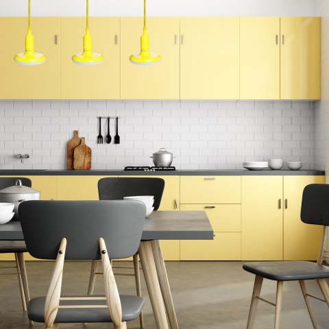 ŻARÓWKA UFO 15W LED ZÓŁTA + KABEL W OPLOCIE