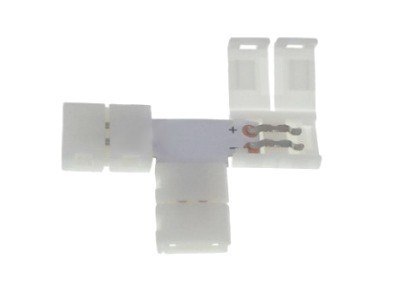 Złączka LED 8mm. Kształt: T Złączka LED 8mm. Kształt: T