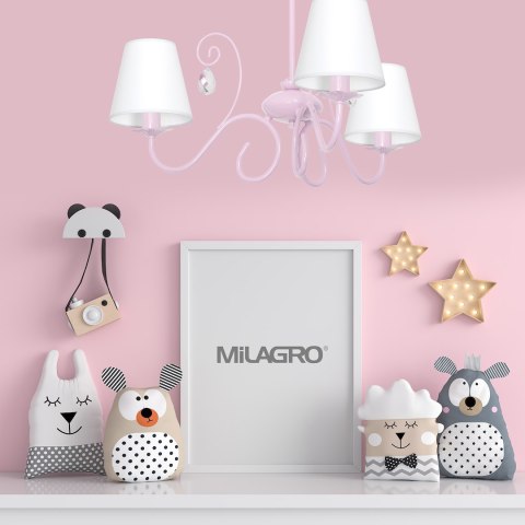 Żyrandol SARA PINK 3xE14 Żyrandol SARA PINK 3xE14