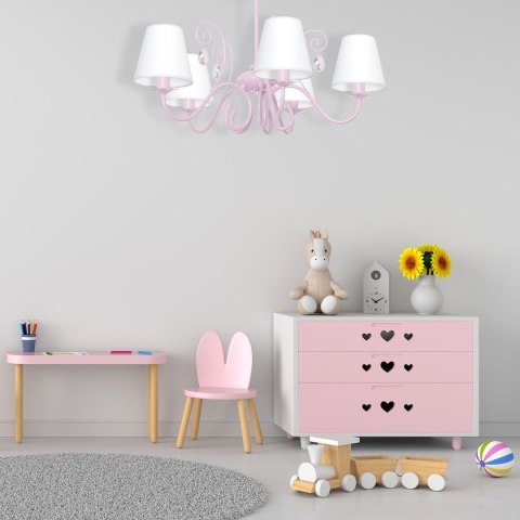 Żyrandol SARA PINK 5xE14 Żyrandol SARA PINK 5xE14