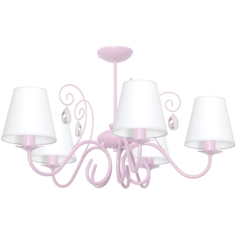 Żyrandol SARA PINK 5xE14 Żyrandol SARA PINK 5xE14