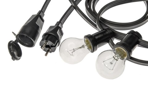 Girlanda Profesjonalna IP44 22M + Gniazdo Czarny Girlanda Profesjonalna IP44 22M + Gniazdo Czarny
