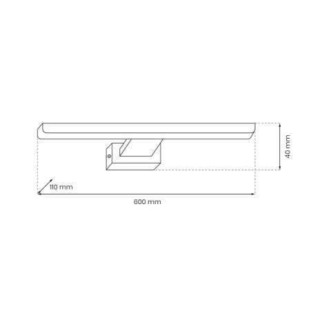 Kinkiet Shine 60cm 13,8W LED Biały Kinkiet Shine 60cm 13,8W LED Biały