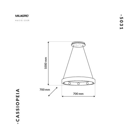 Lampa Wisząca CASSIOPEIA 9xE14 Lampa Wisząca CASSIOPEIA 9xE14
