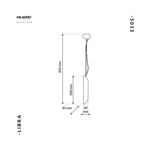 Lampa Wisząca LIBRA 1xE14 Lampa Wisząca LIBRA 1xE14