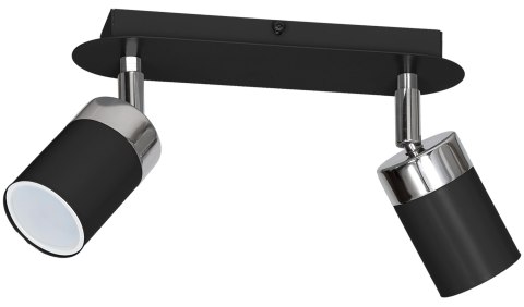 Lampa sufitowa JOKER BLACK/CHROME 2xGU10