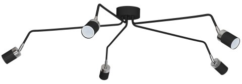 Lampa sufitowa JOKER BLACK/CHROME 5xGU10