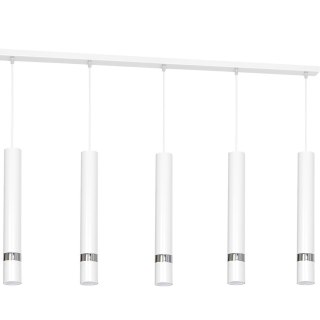 Lampa wisząca JOKER WHITE/CHROME 5xGU10