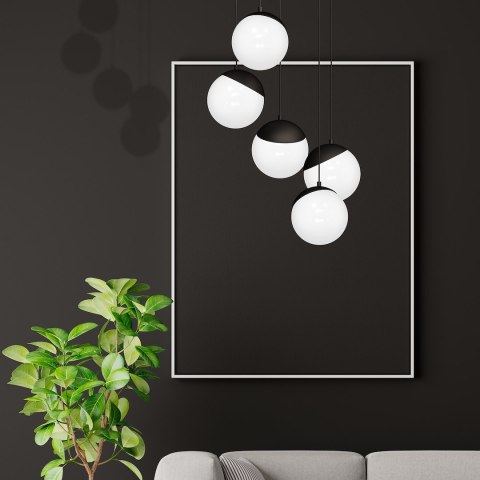 Lampa wisząca SFERA BLACK 5xE14