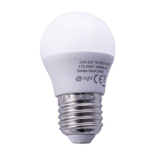 Żarówka LED 7W E27 G45. Barwa: Ciepła