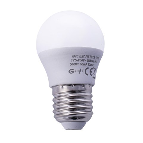 Żarówka LED 7W E27 G45. Barwa: Ciepła Żarówka LED 7W E27 G45. Barwa: Ciepła