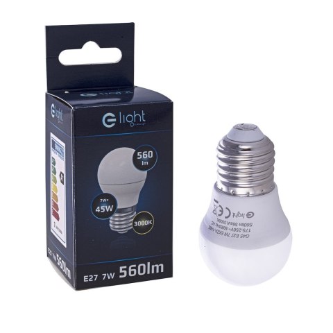 Żarówka LED 7W E27 G45. Barwa: Ciepła Żarówka LED 7W E27 G45. Barwa: Ciepła