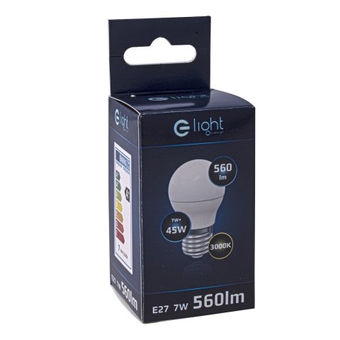 Żarówka LED 7W E27 G45. Barwa: Ciepła Żarówka LED 7W E27 G45. Barwa: Ciepła
