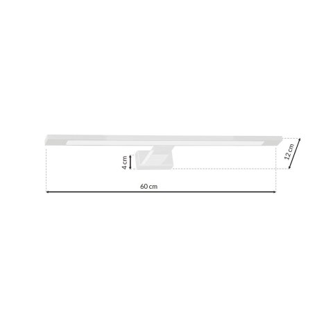 Kinkiet Shine 60cm 12W LED Biały