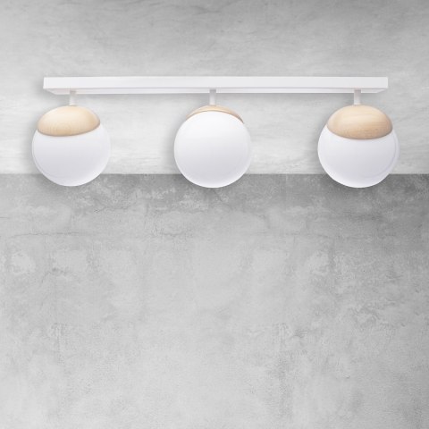 Lampa sufitowa SFERA WOOD 3xE14
