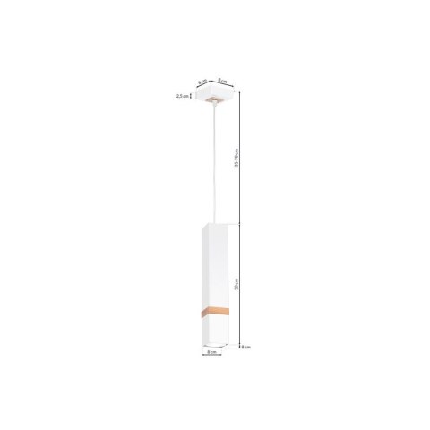 Lampa wisząca VIDAR WHITE 1xGU10