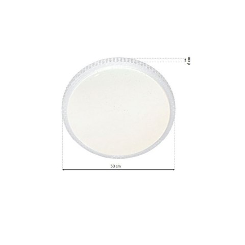 Plafon CRUZ 66W LED Ø500mm Ściemnialny+ Pilot