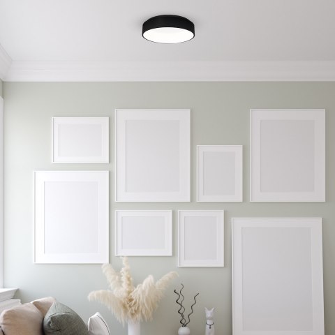 Plafon OHIO BLACK 40W LED 3000K-4000K Ø450mm