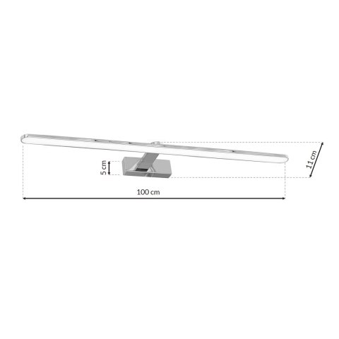 Kinkiet SPLASH CHROME 100cm 21W LED