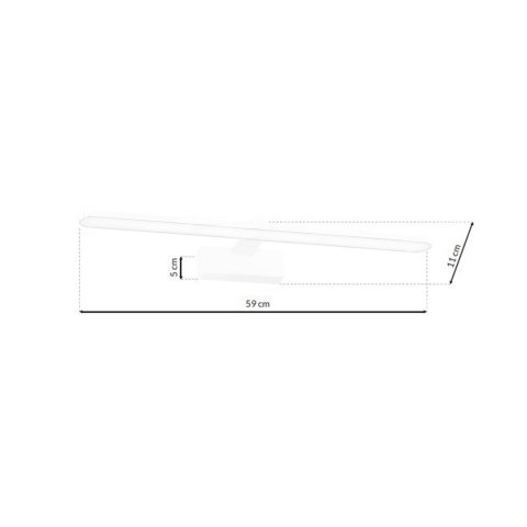 Kinkiet SPLASH WHITE 60cm 12W LED