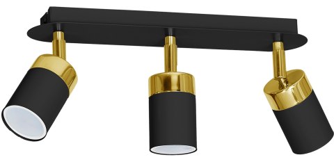 Lampa sufitowa JOKER BLACK/GOLD 3xGU10