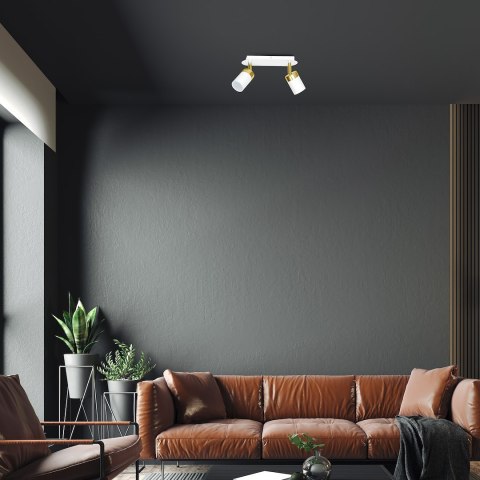 Lampa sufitowa JOKER WHITE/GOLD 2xGU10