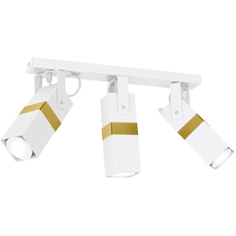 Lampa sufitowa Vidar 3xGU10 Biały/Złoty