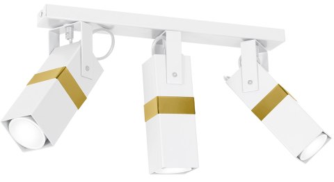 Lampa sufitowa Vidar 3xGU10 Biały/Złoty