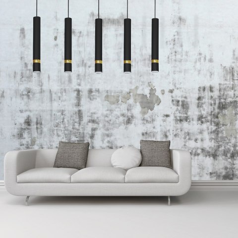 Lampa wisząca JOKER BLACK/GOLD 5xGU10