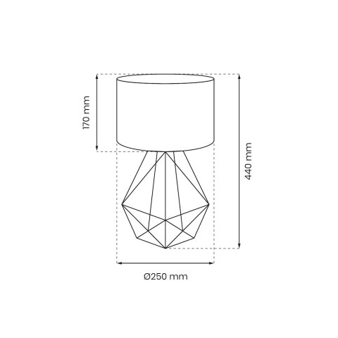 Lampka nocna BASKET WHITE 1xE27 Lampka nocna BASKET WHITE 1xE27