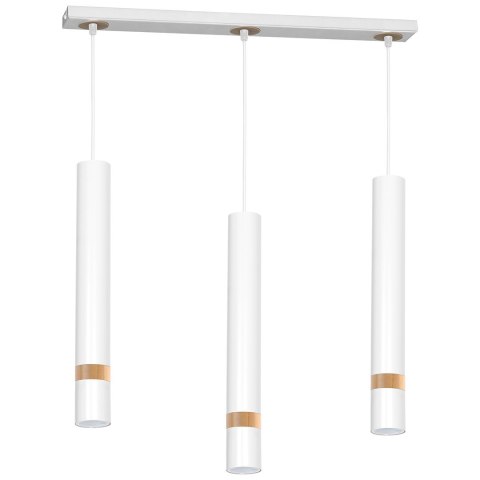 Lampa wisząca JOKER WHITE/WOOD 3xGU10